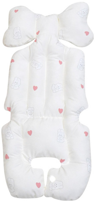 베베누보 듀라론 모달 양면 유모차 시트, 러브츄 + 듀라론 하트, 1개