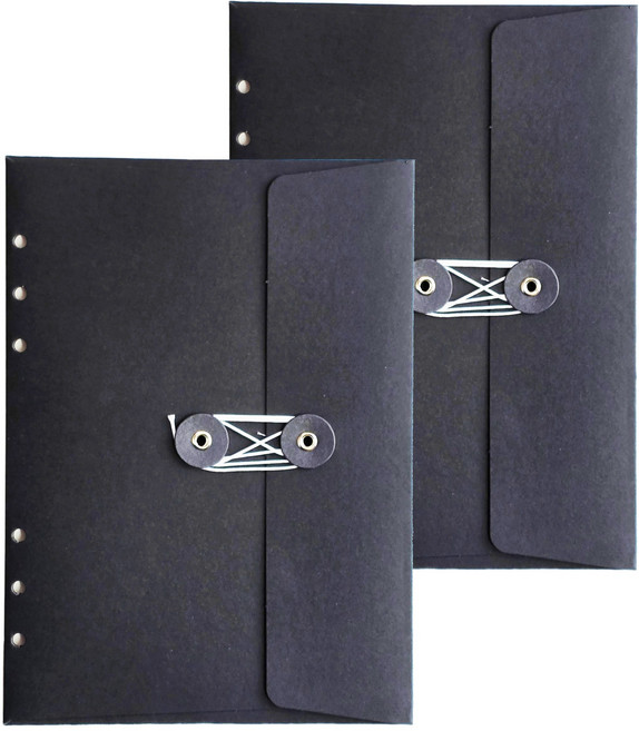 아이씨엘디자인 6공 하도메 파우치 A5, 1개, 2개입