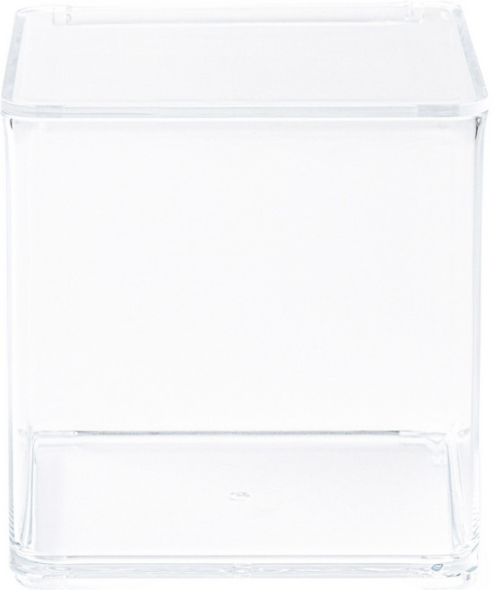 JAJU(자주) 깔끔 아크릴 커피 캡슐 보관함 12.8 x 12.8 x 13.2 cm, 투명, 1개