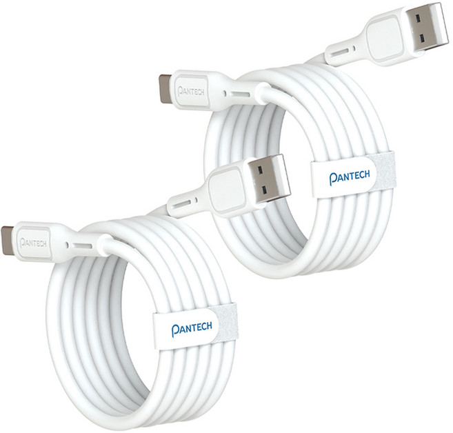 팬택 A타입-C타입 고속 파스텔 케이블, 2개, 화이트, 2m