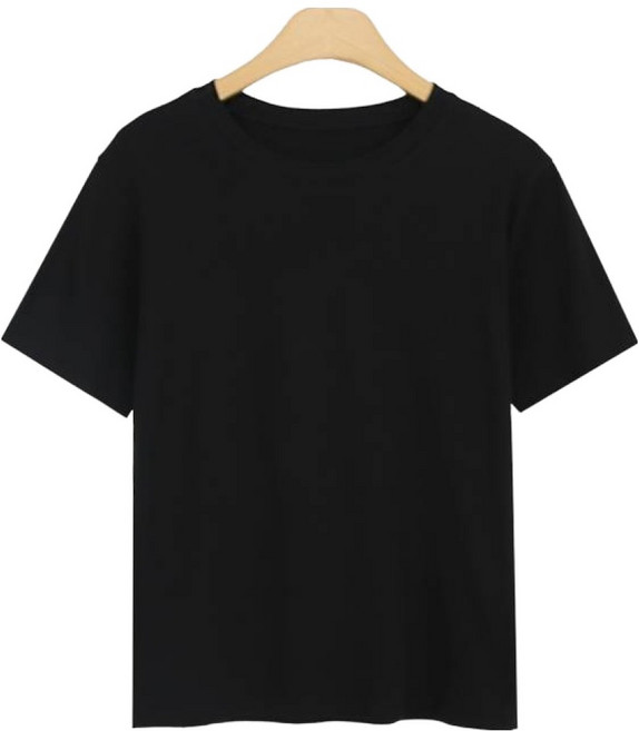 위드후이린 여성용 버블 라운드 반팔 티셔츠