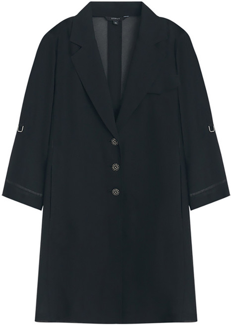 조이너스 여성용 롤업 슬리브 쉬폰 롱 자켓 JAEU5-WJK340