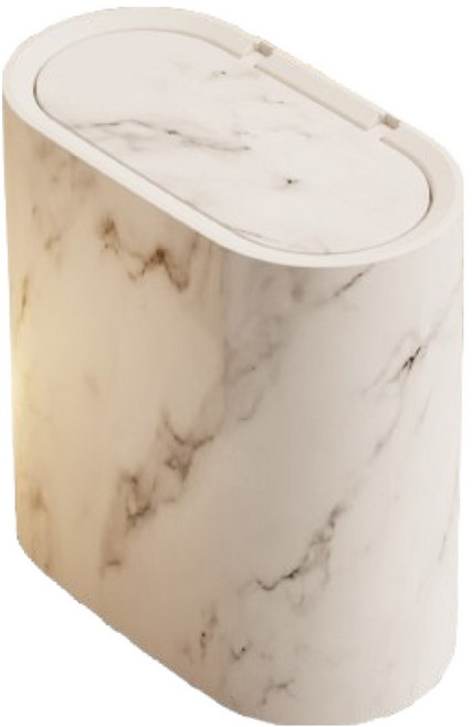 마켓피오 욕실 틈새 공간 타원형 휴지통, 타입1