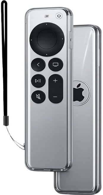애플TV 4K 2세대 3세대 리모컨 호환 풀커버 투명 케이스, 1개