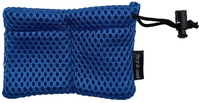 더그랩사운드 이어폰 유닛 보호 파우치, 1개, 블루