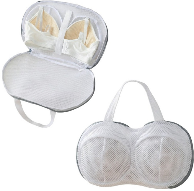 오템 3D 변형방지 밴드 고정형 브라 세탁망, 그레이, 2개