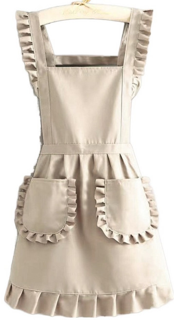 데이소이 러블리 프릴 주방 앞치마 ONE SIZE, 03 베이지, 1개