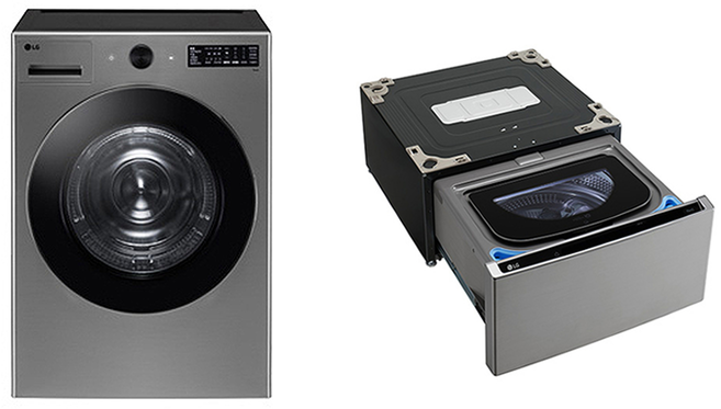 LG전자 트롬 오브제컬렉션 미니워시 세탁기 + 건조기 세트 4kg + 20kg 방문설치, 모던 스테인리스(세탁기), 스테인리스 실버(건조기), RG20VNX