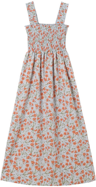 랩LAP 스모킹 플라워 끈 롱원피스 AS2WOM41