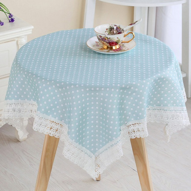 마켓피오 주방 방수 레이스 식탁보, TYPE 5, 110 x 110 cm