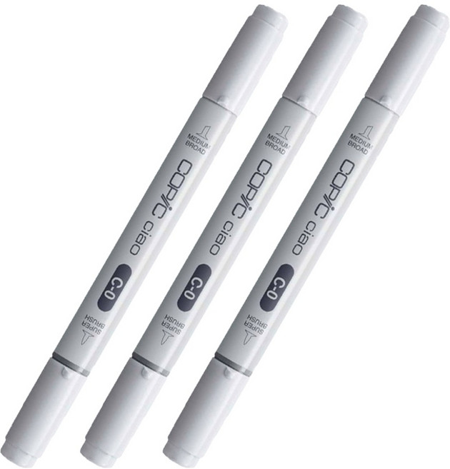 코픽 챠오 마카 C0 Cool Gray No.0, 3개, 1색