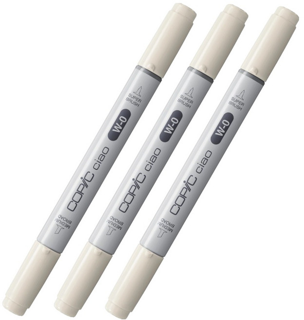 코픽 챠오 마카 W0 Warm Gray No.0, 3개, 1색