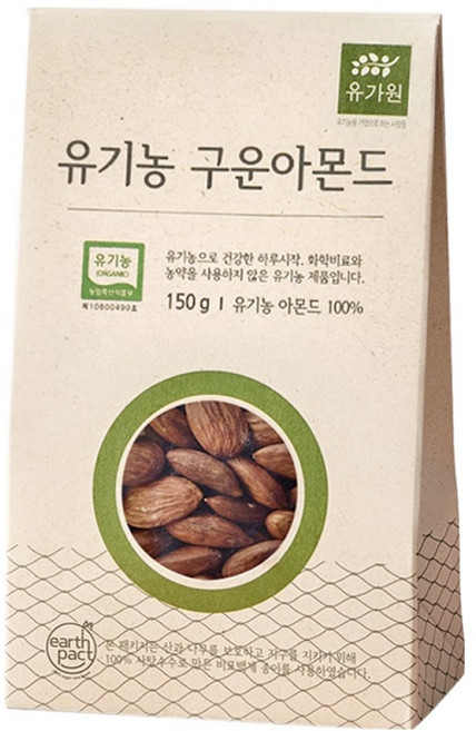 유가원 유기농 구운 아몬드, 150g, 1개