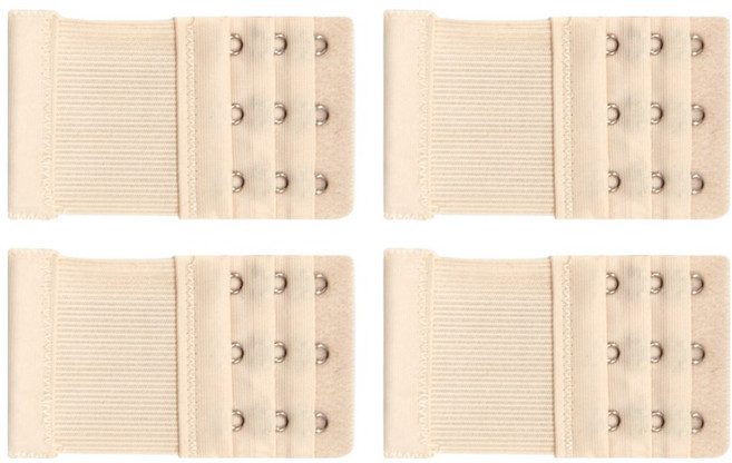 욜로하이 브래지어 3단 연장후크 스판 고무밴드 SL0437 4p