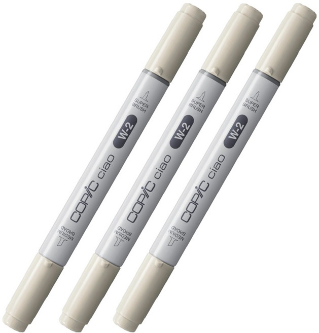 코픽 챠오 마카 W2 Warm Gray No.2, 3개, 1색
