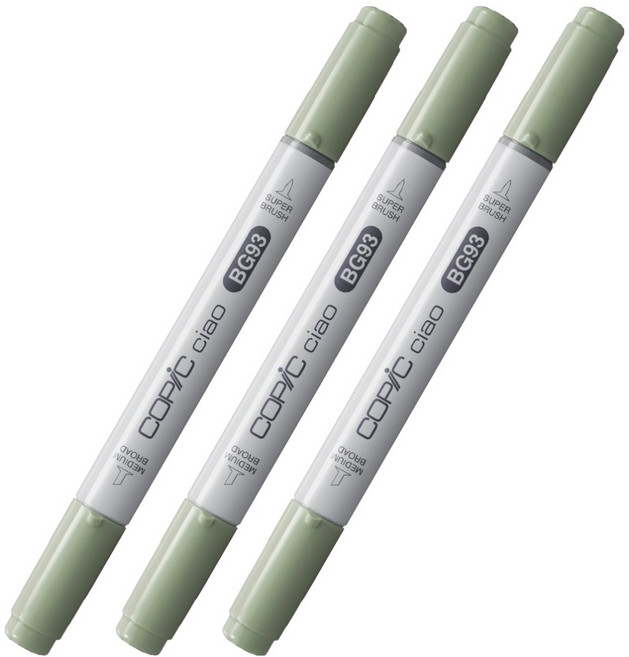 코픽 챠오 마카 BG93 Green Gray, 3개, 1색