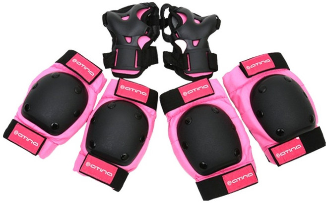 아티나 보호대 손목 2p + 팔꿈치 2p + 무릎 2p 세트 KS-305, 핑크, 1세트