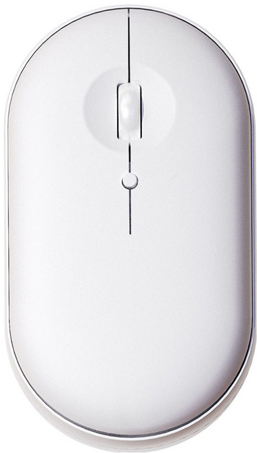 지샵 저소음 휴대용 슬림 무선 마우스, 화이트, MC_WM-001