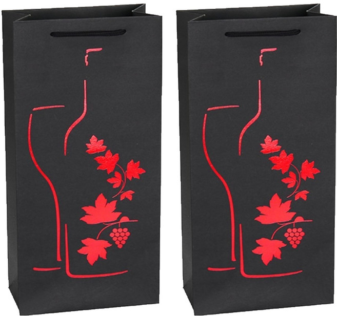 코레시스 센스있는 와인 선물박스 더블 17 x 8 x 35 cm, TYPE9, 2개