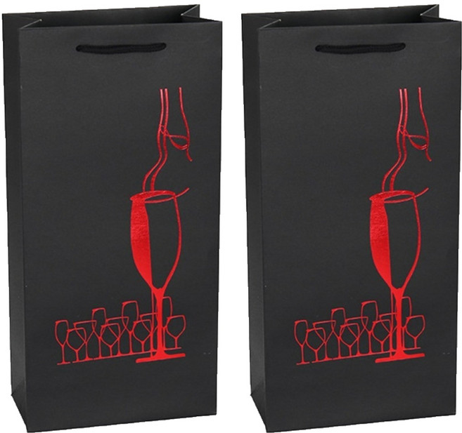 코레시스 센스있는 와인 선물박스 더블 17 x 8 x 35 cm, TYPE23, 2개