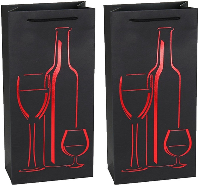 코레시스 센스있는 와인 선물박스 더블 17 x 8 x 35 cm, TYPE13, 2개