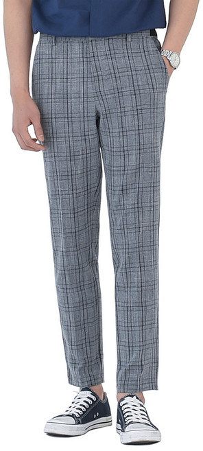 단군 남성용 스트레이트 정장 밴딩 스판 슬랙스