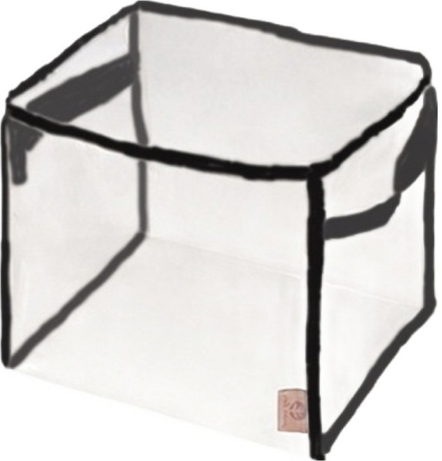 넥스트보그 투명 멀티 장난감 대용량 정리 수납함, 블랙, 1개