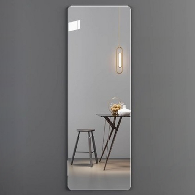 라보비아 붙이는 사각형 인테리어 드레스룸 아크릴 벽거울 직사각형 라운드모서리 20 x 30 cm