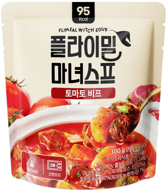 플라이밀 마녀스프 토마토 비프, 300g, 1개