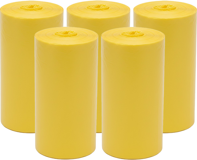 보온왕 단열 호스 배관 보온 테이프 옐로우, 5개