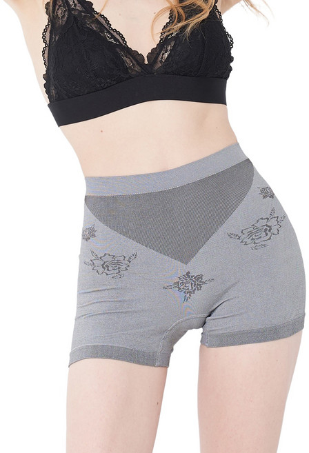 GIAT 吉亞特 竹炭好透氣中腰平口內褲5件組 台灣製 909004, 炭灰色