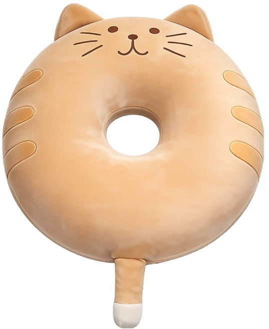 러빙랩 메모리폼 임산부 도넛 논슬립 원형 방석, 치즈냥, 1개