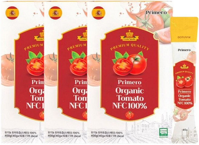 Primero 有機番茄NFC 100%, 3個