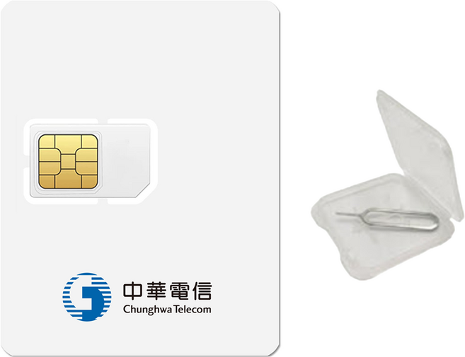 중화전신 대만 유심칩, 1개, 3일, 무제한
