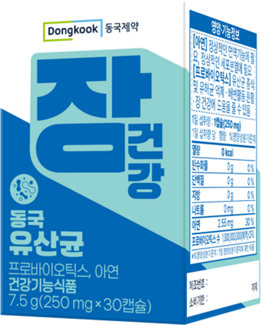 동국제약 장건강 동국 유산균 7.5g, 1개, 30정