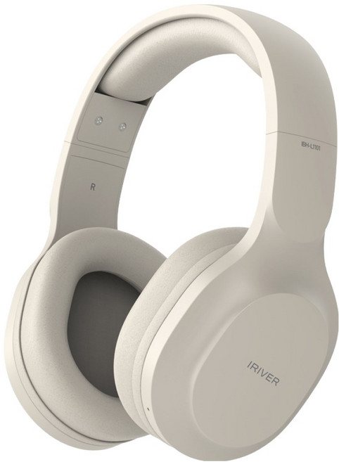 아이리버 노이즈캔슬링 무선 블루투스 헤드셋, 크림화이트, IBH-LL1101
