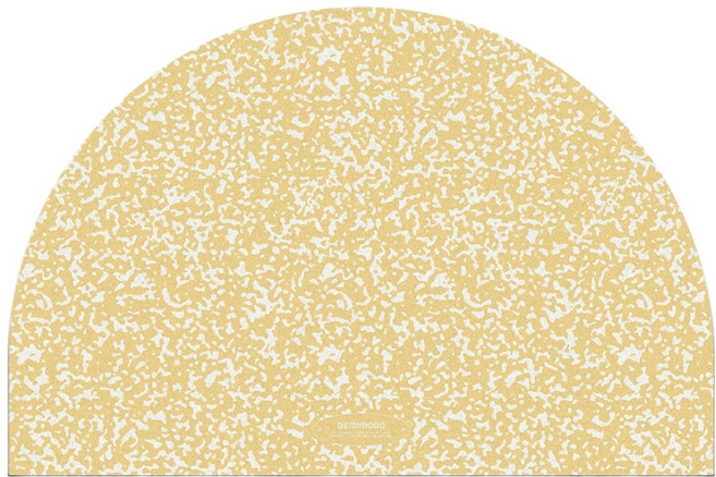 데미무드 도미토리 빨아쓰는 반원형 규조토 발매트, 테라조 옐로우