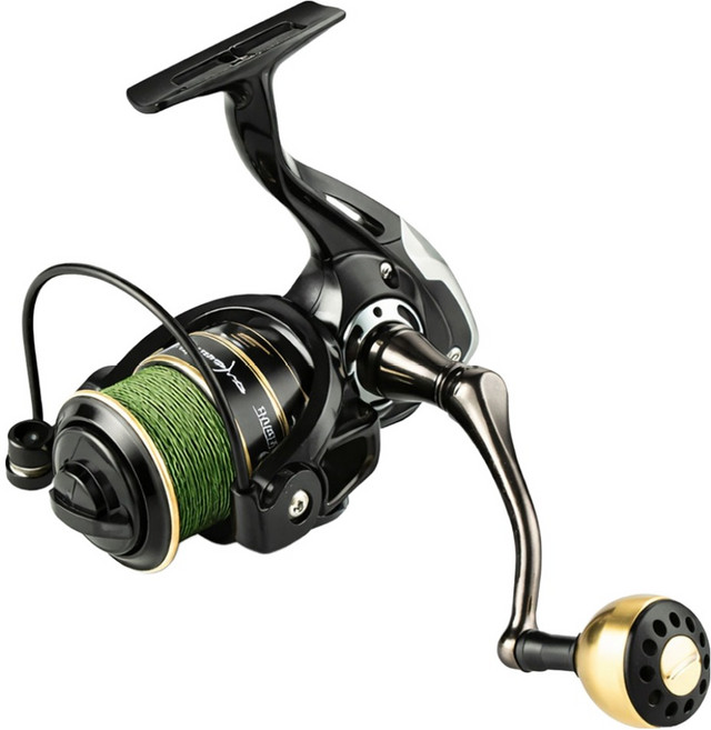 엘마운틴 합사줄감긴 14볼 스피닝릴, 블랙, NXS5000