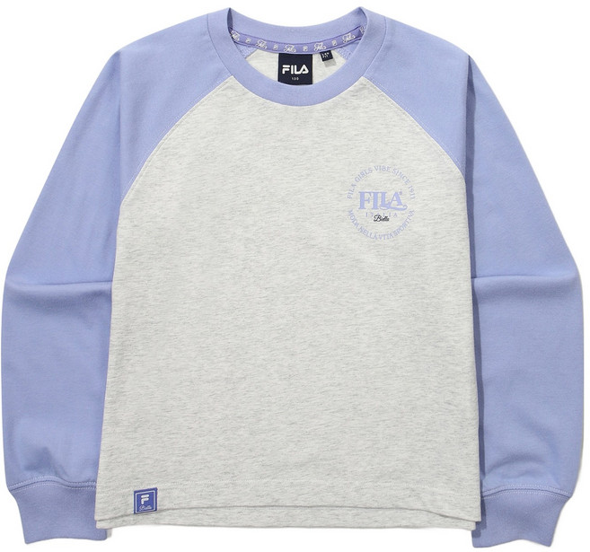 휠라키즈 라글란 크롭 티셔츠 FK2RLG1302F