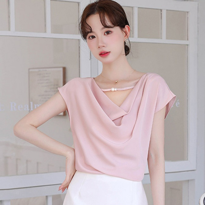 포플러앤씨 여성용 라메디티 새틴 블라우스 P26SMBL031613