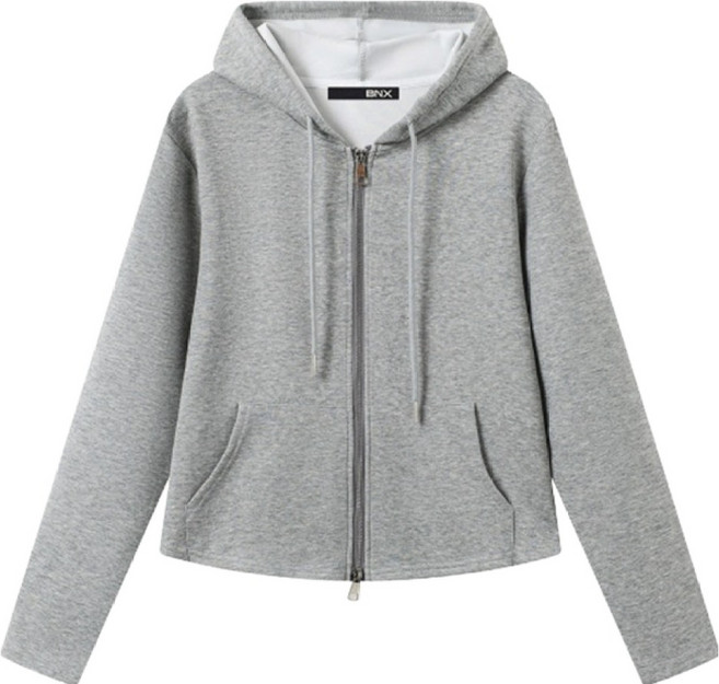 비엔엑스 투웨이 집업 후드 긴팔 티셔츠 BX3TS006L0