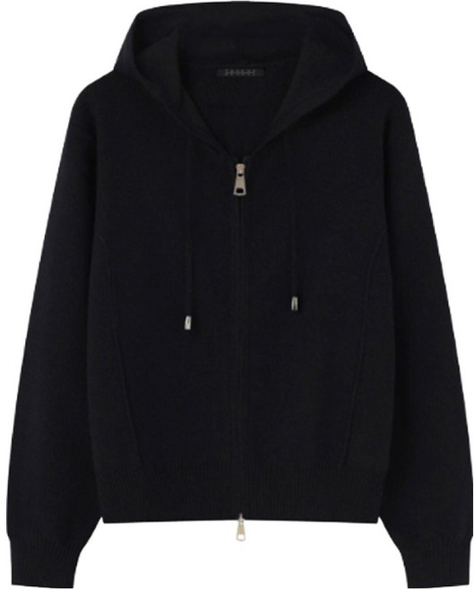 탱커스 여성용 후드 투웨이 집업 니트 가디건 TX4CD005L0