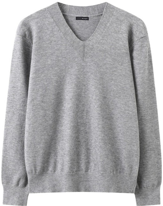 보니스팍스 여성용 심플 베이직 브이넥 긴팔 니트 XQ1KT002L0