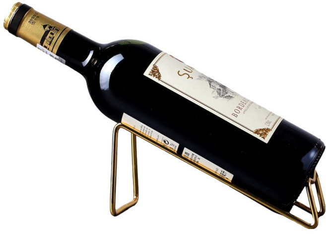 클로나인 인테리어 고급 와인 거치대, 심플골드, 1개