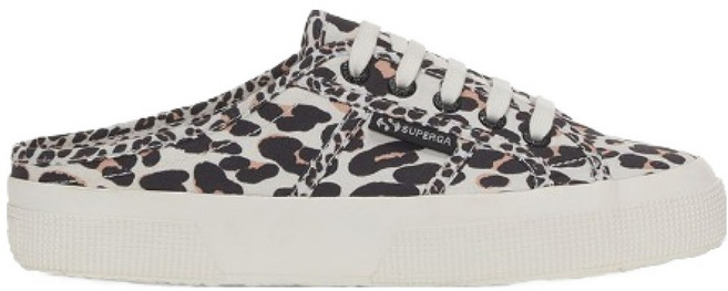 SUPERGA 2402 LIGHT LEOPARD PRINT 時尚穆勒運動鞋 S81389WAAD
