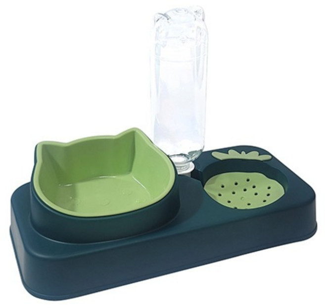 페로가토 반려동물 딸기 급수 급식기, 다크그린, 1개