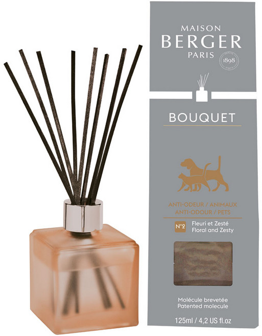 메종베르제 탈취 디퓨저 동물 냄새용, 1개, 125ml, 플로럴 & 제스티