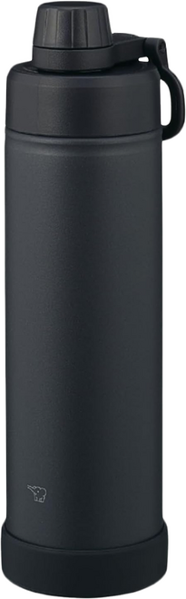 ZOJIRUSHI 象印 不銹鋼真空提把保冷水壺 可機洗 SD-KA75-BM, 碳黑色, 1個, 750ml