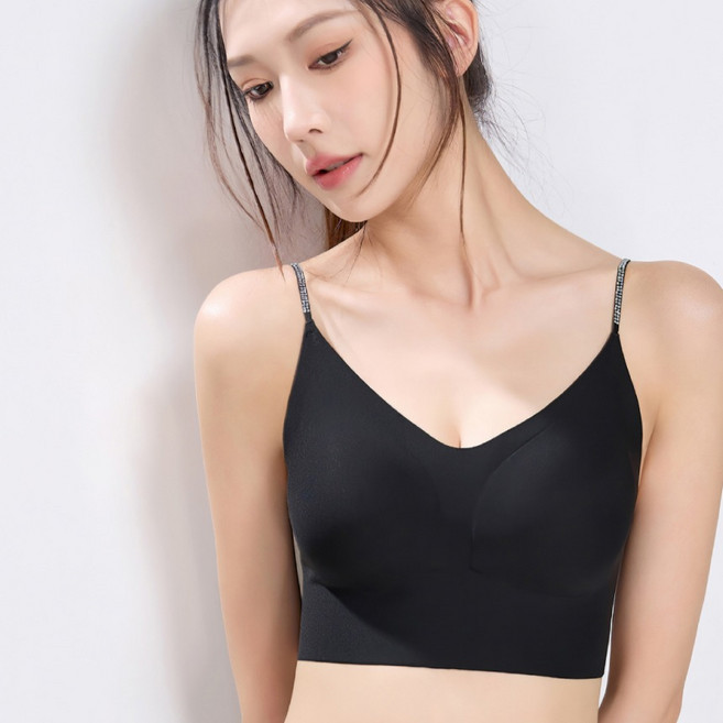 뷰티인뷰티 심리스 블링 스트랩 브라렛