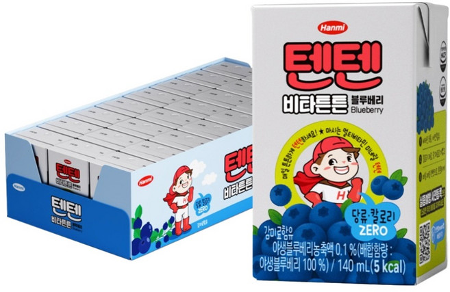 텐텐 비타튼튼 음료 블루베리, 24개, 140ml